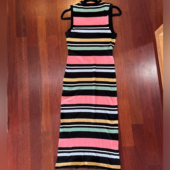 BCBGeneration striped multicolor bodycon maxi dress - Picture 8 of 11